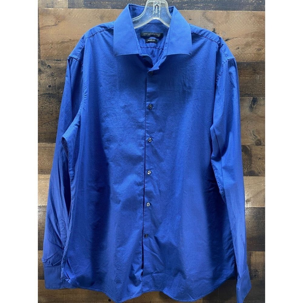 John Varvatos Modern Fit Long Sleeve Button Up‎ Size 17L